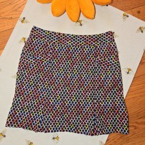 Lizzie Driver Black Pattern Skorts Sz 4...C1124